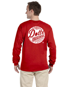 Adult Red Long Sleeve Dotte Shirt