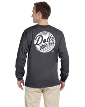 Load image into Gallery viewer, Adult Dark Heather Long Sleeve Dotte Shirt